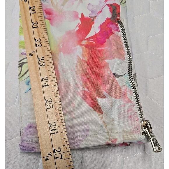 DL1961 Womens Florence Floral Jeans Sz 28 Insta Sculpt Cropped Carnival Fairy - Picture 9 of 15